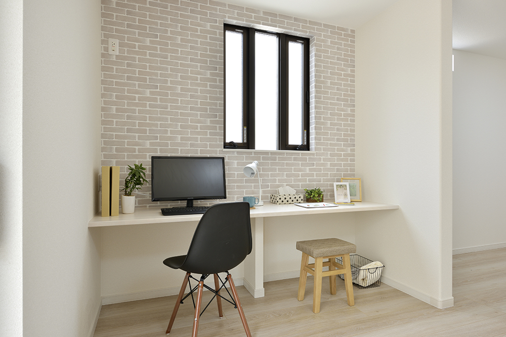 リビング学習やデスクワークに便利なスタディーコーナー