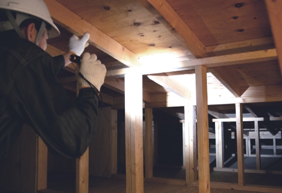 天井裏の点検