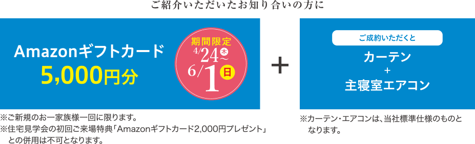 Amazonギフトカード最大5,000円分