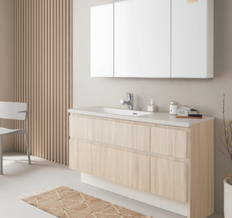 収納付シャンプードレッサー(W1200mm)